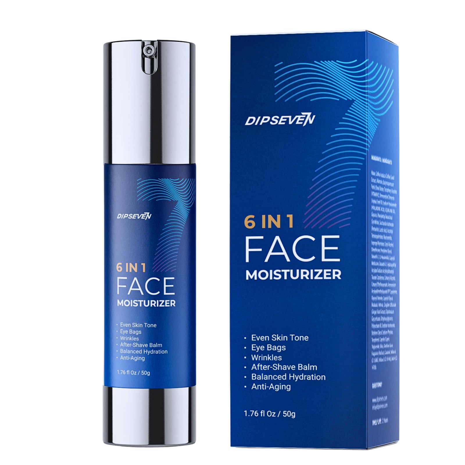 Amazon.com: DIPSEVEN 6 in 1 Face Cream for Men: Anti-Aging Mens